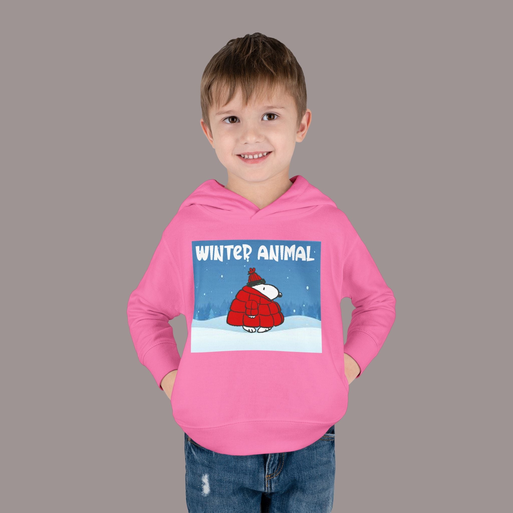 "Winter Animal" Toddler Hoodie Pullover - 314 Originals