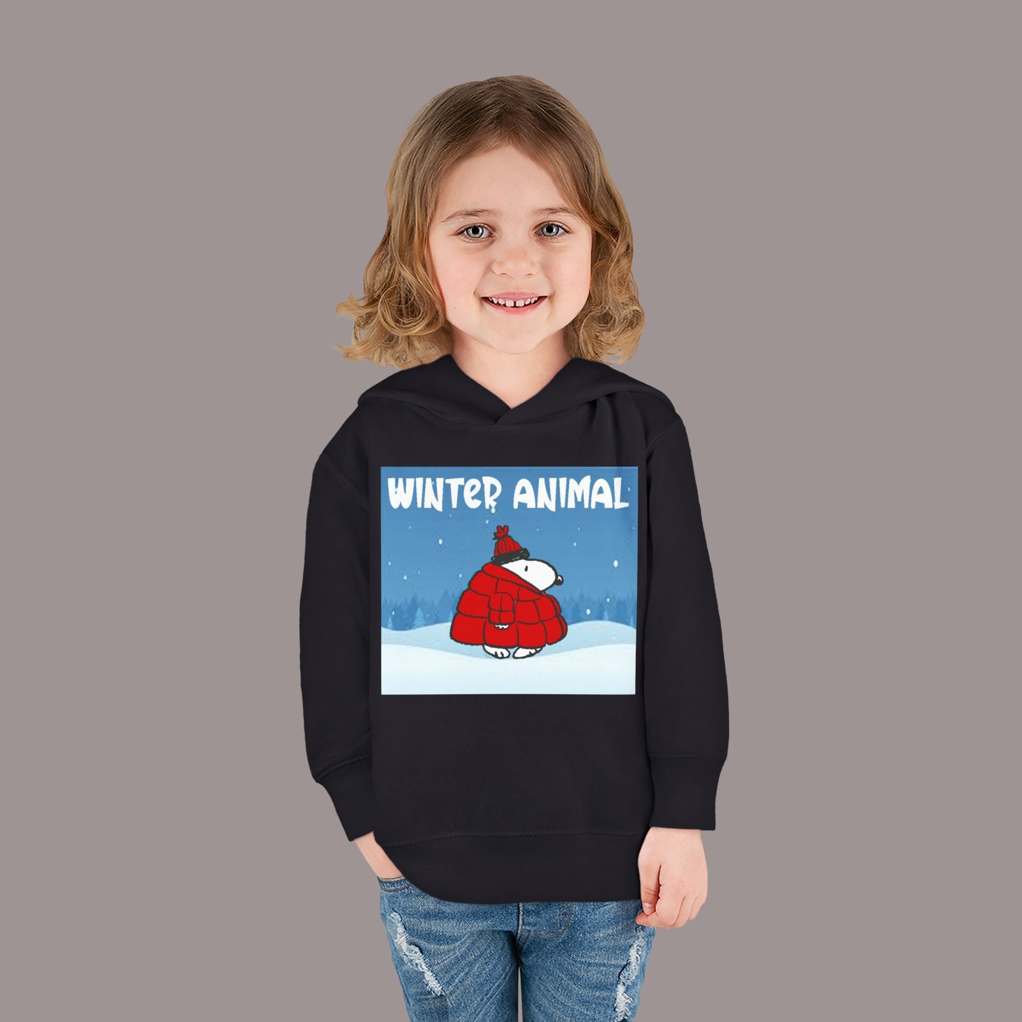 "Winter Animal" Toddler Hoodie Pullover - 314 Originals