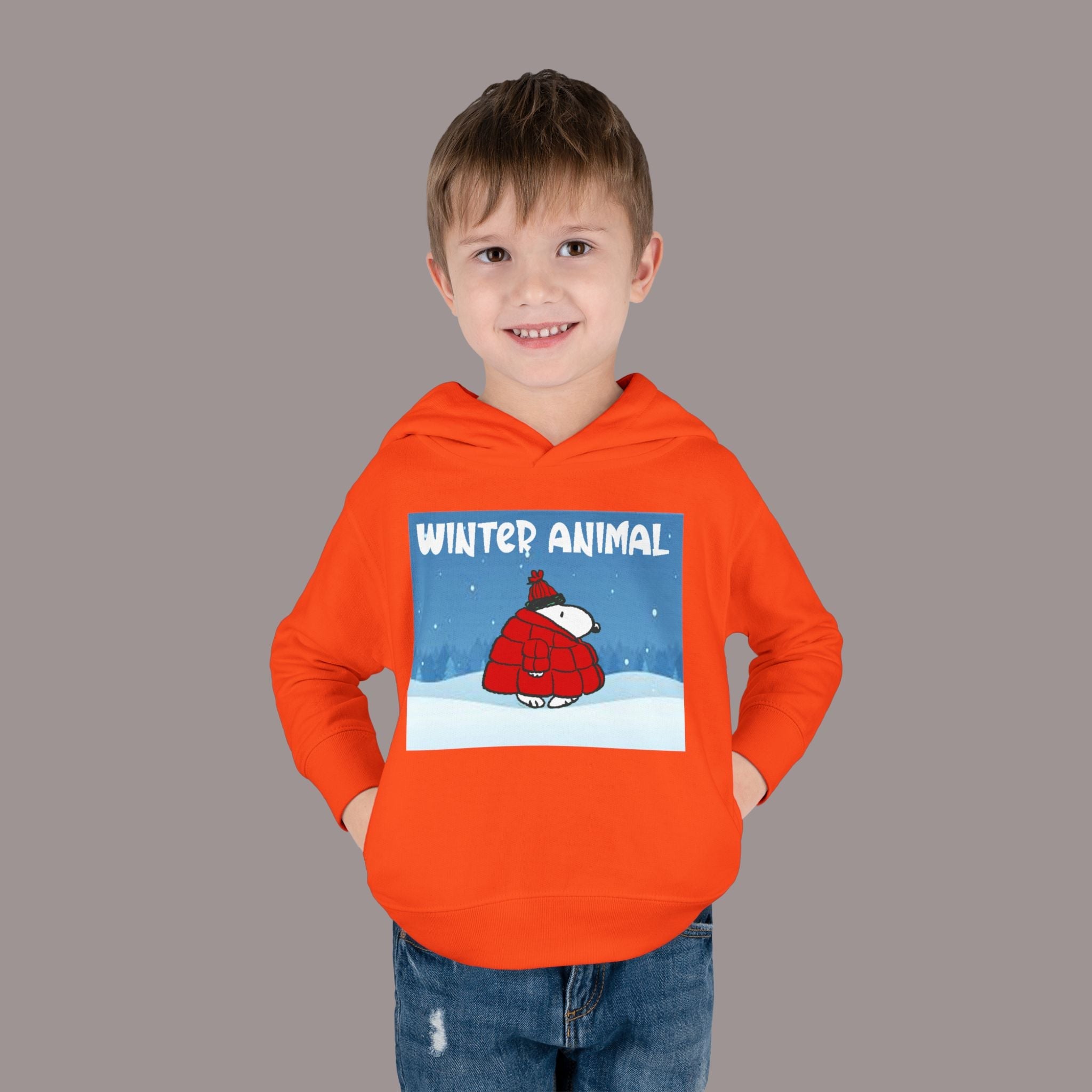 "Winter Animal" Toddler Hoodie Pullover - 314 Originals