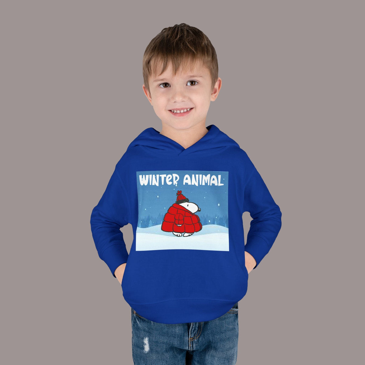 "Winter Animal" Toddler Hoodie Pullover - 314 Originals