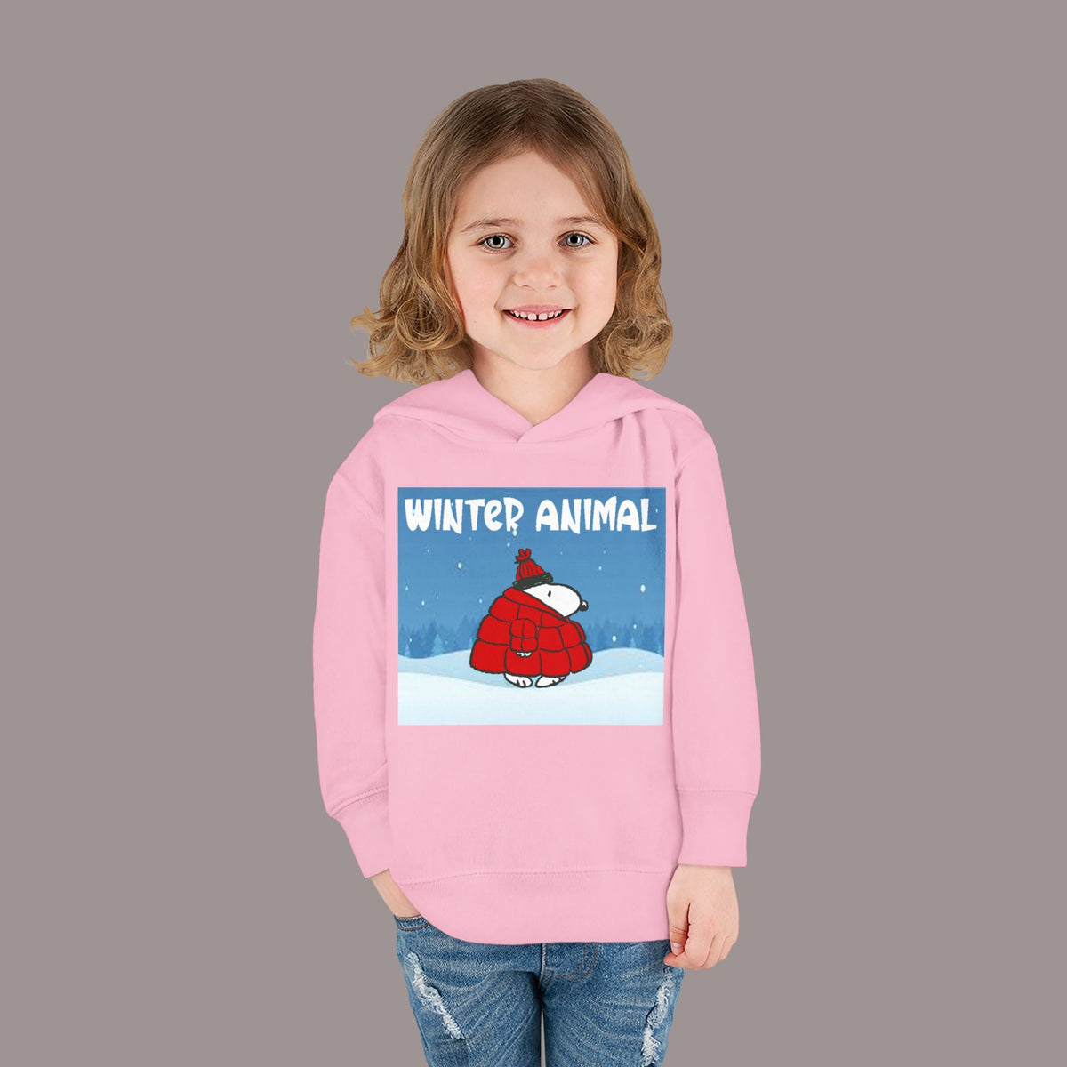 "Winter Animal" Toddler Hoodie Pullover - 314 Originals
