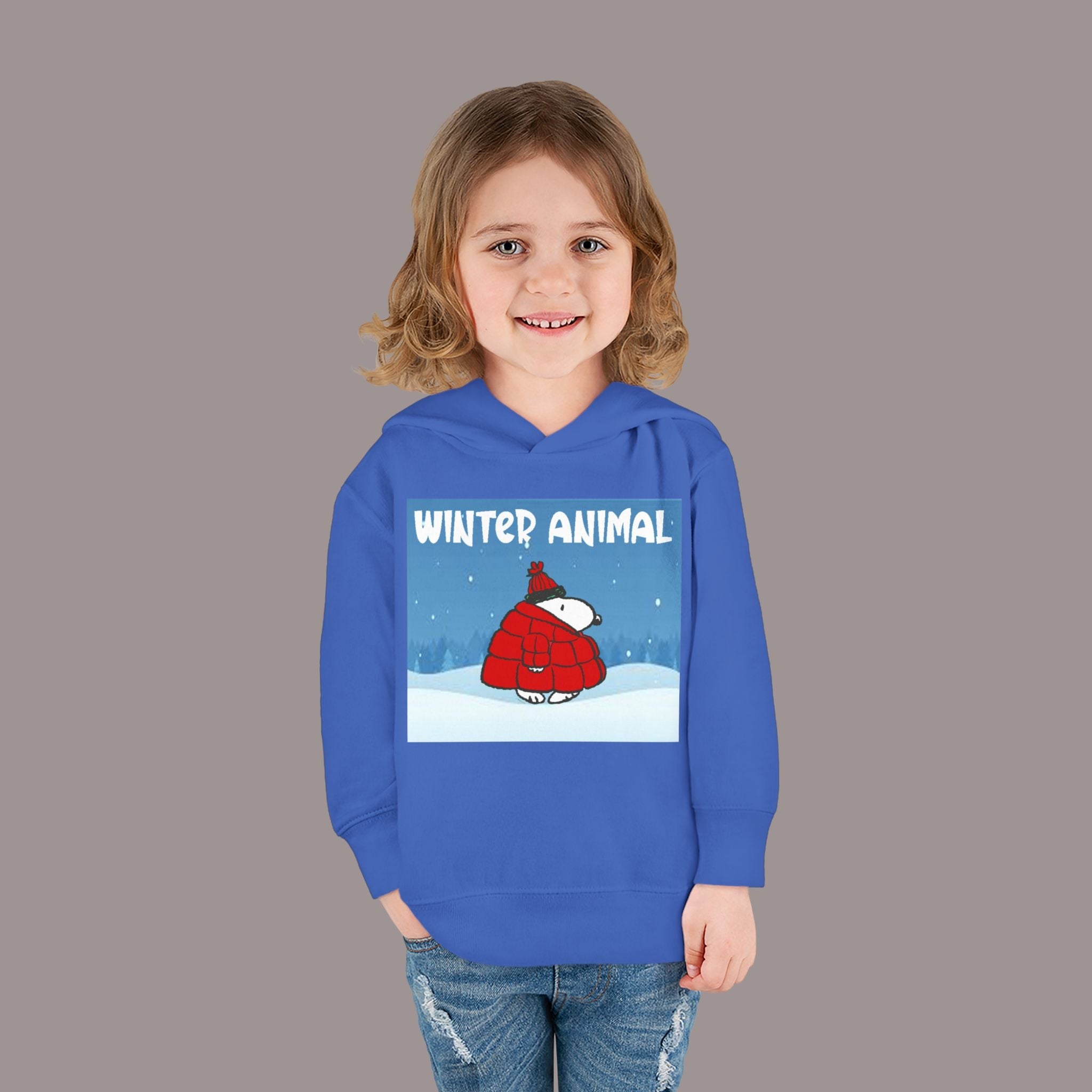 "Winter Animal" Toddler Hoodie Pullover - 314 Originals