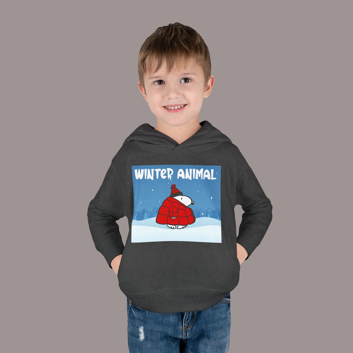 "Winter Animal" Toddler Hoodie Pullover - 314 Originals