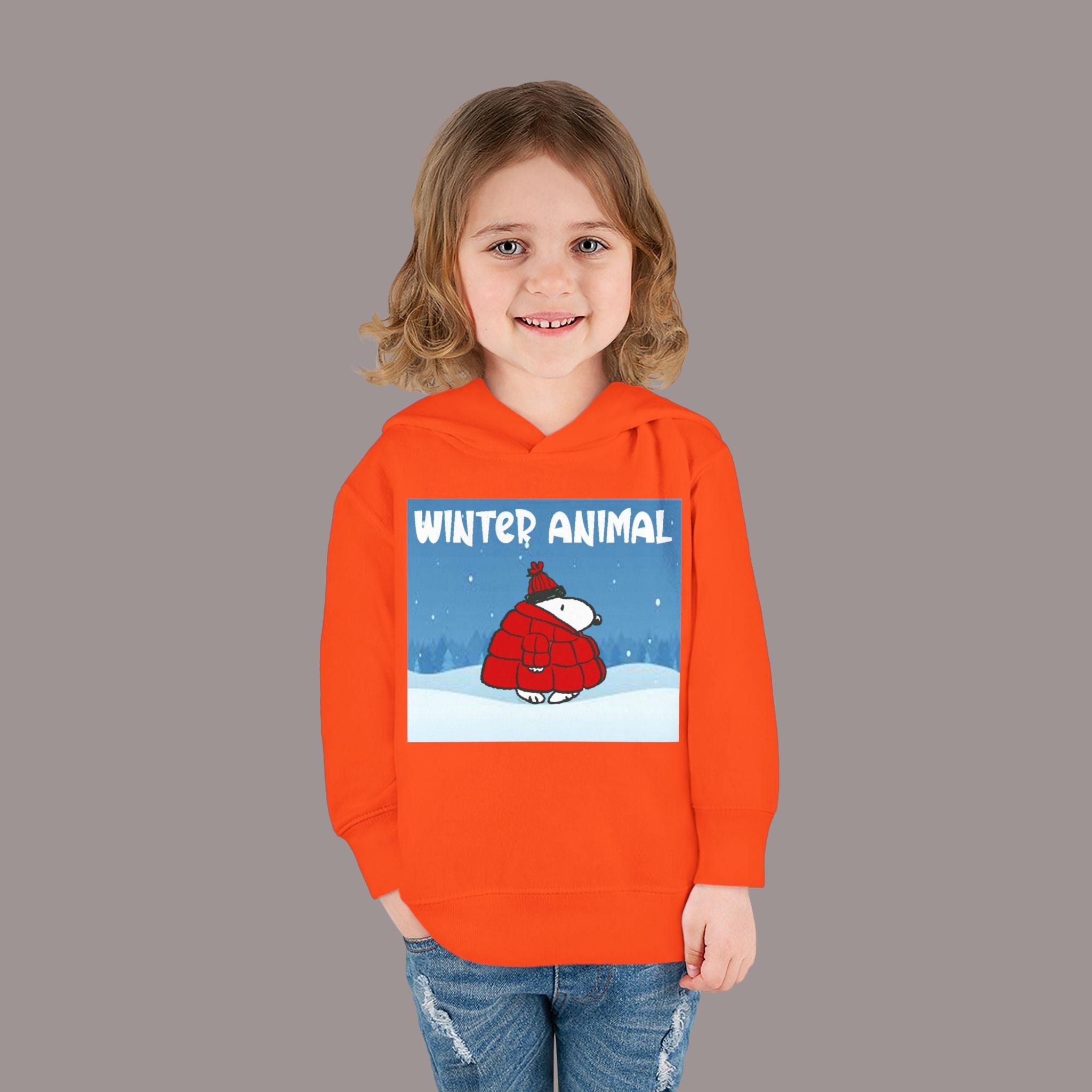 "Winter Animal" Toddler Hoodie Pullover - 314 Originals