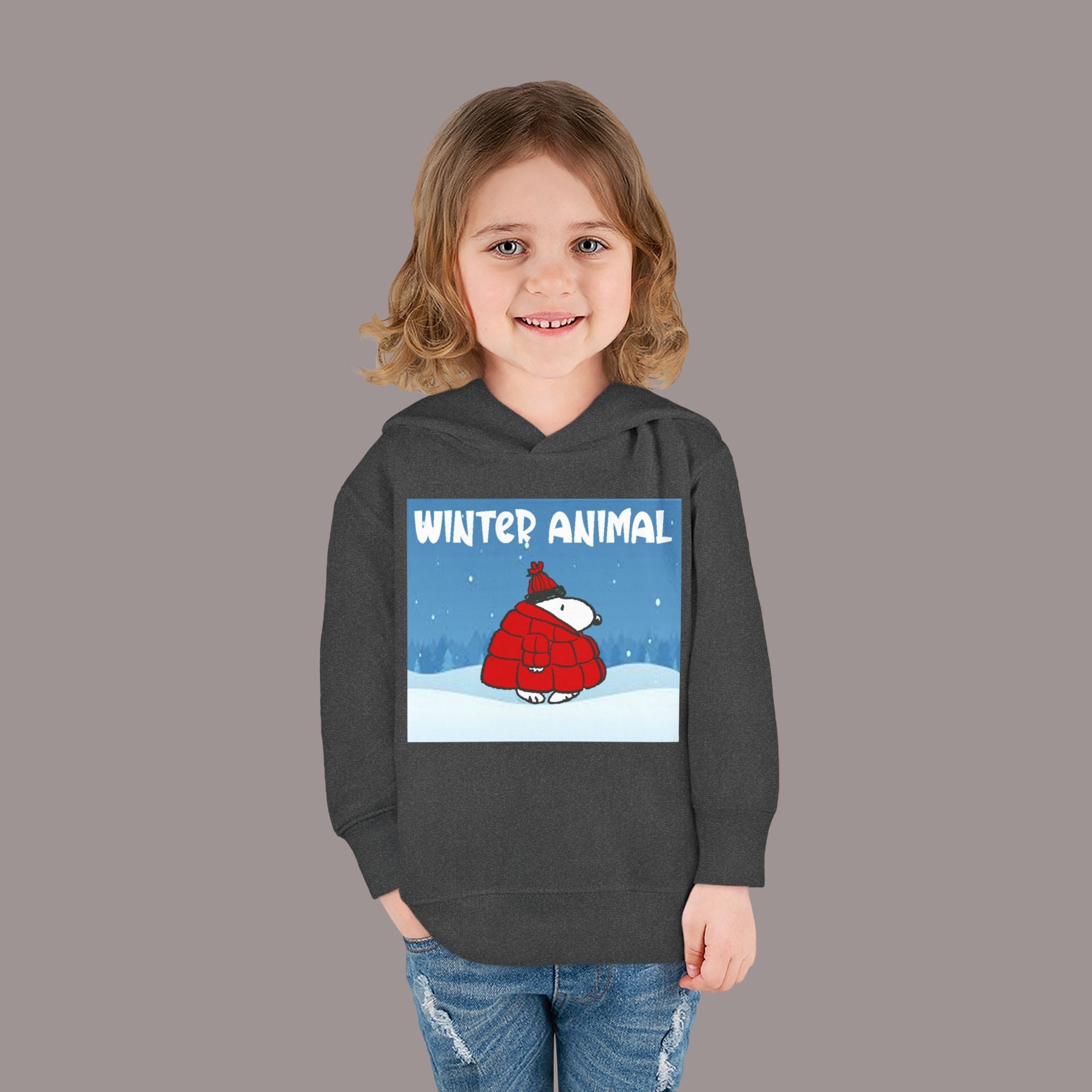 "Winter Animal" Toddler Hoodie Pullover - 314 Originals