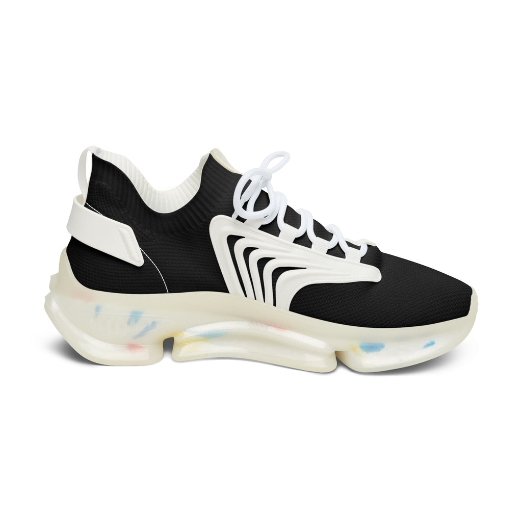 Women's Black Mesh Sneakers — Lightweight Athletic Running Shoes with '314 Originals' Accent - 314 Originals