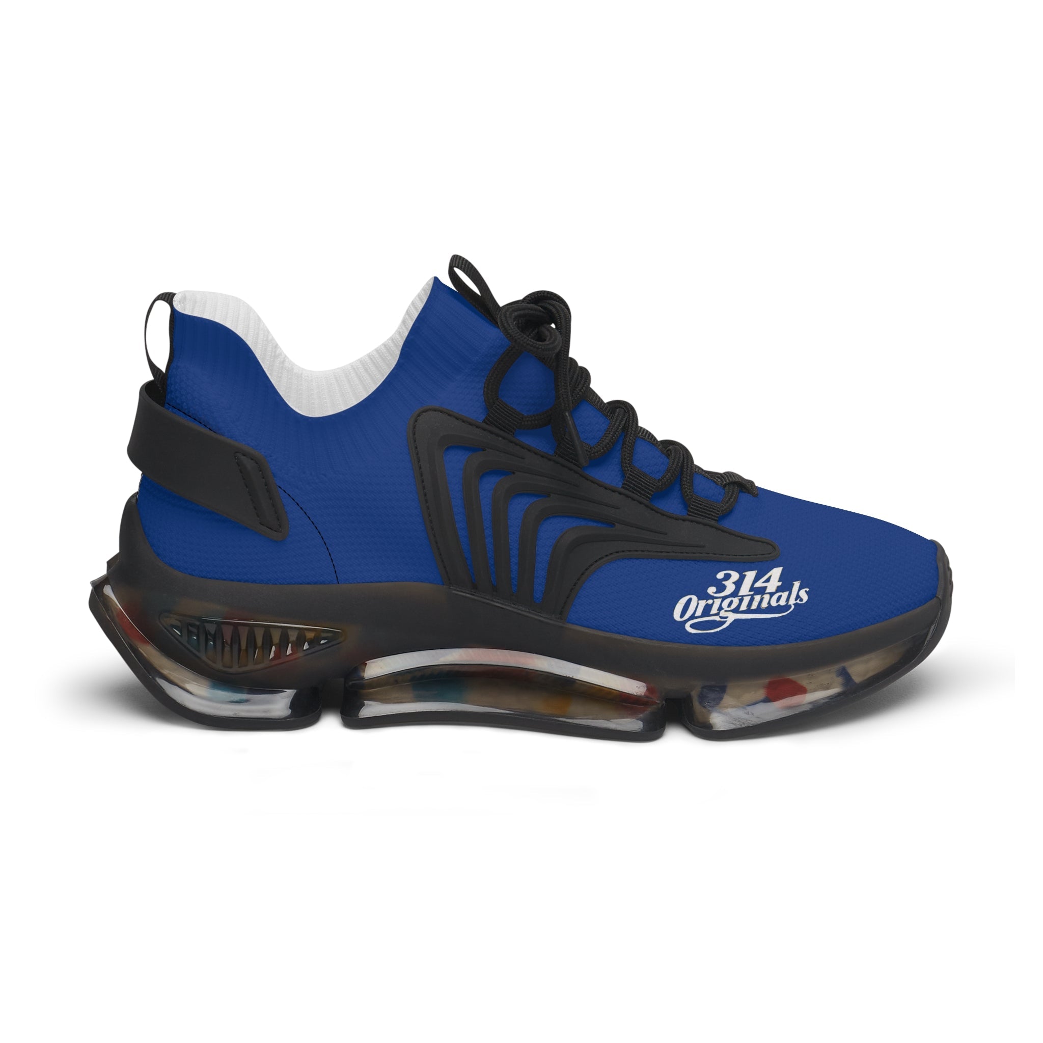 Women's Blue Mesh Sneakers — Lightweight Athletic Running Shoes with '314 Originals' Accent - 314 Originals