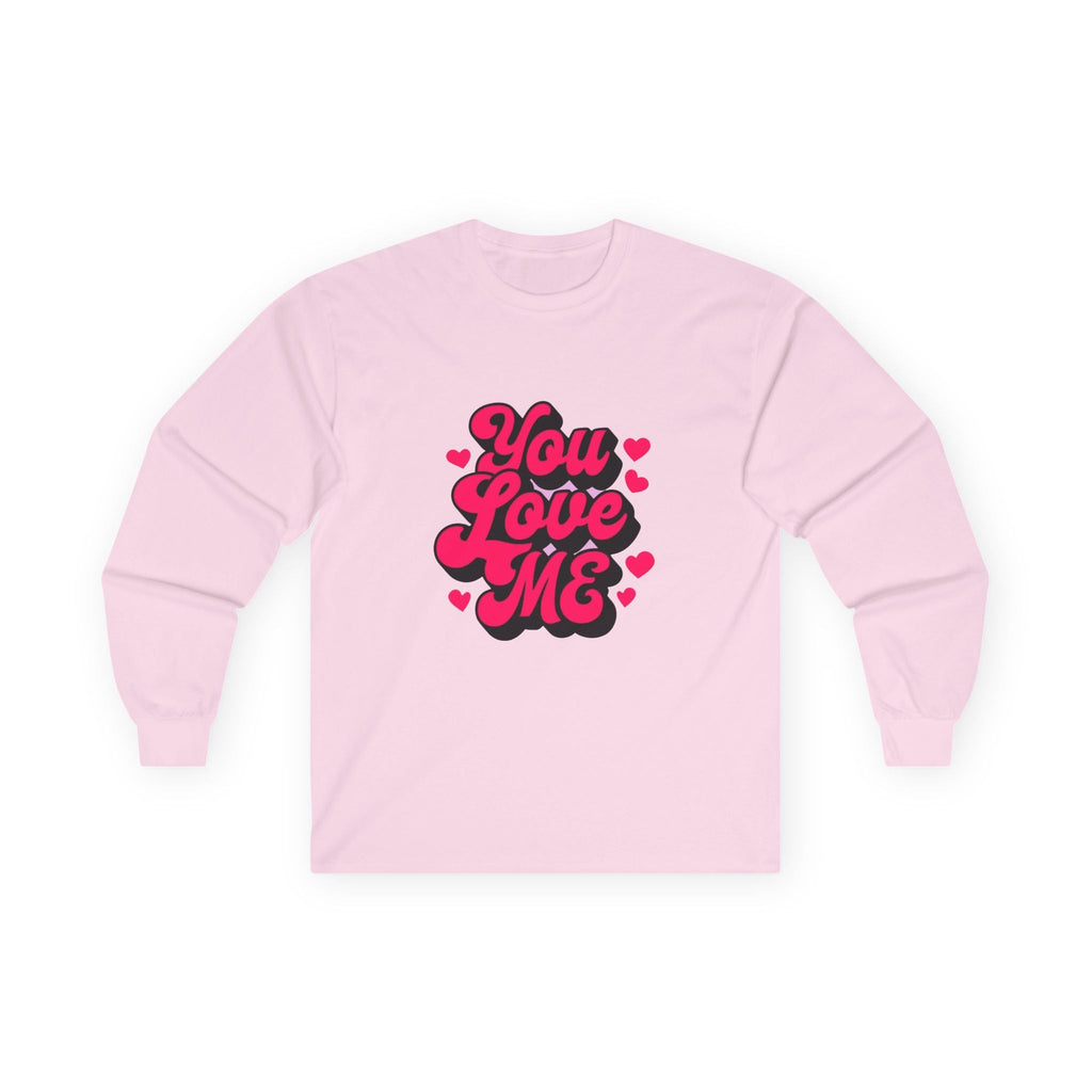 You Love Me Long Sleeve Tee — Valentine's Retro Heart Graphic - 314 Originals