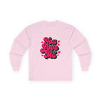 You Love Me Long Sleeve Tee — Valentine's Retro Heart Graphic - 314 Originals