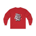 You Love Me Long Sleeve Tee — Valentine's Retro Heart Graphic - 314 Originals