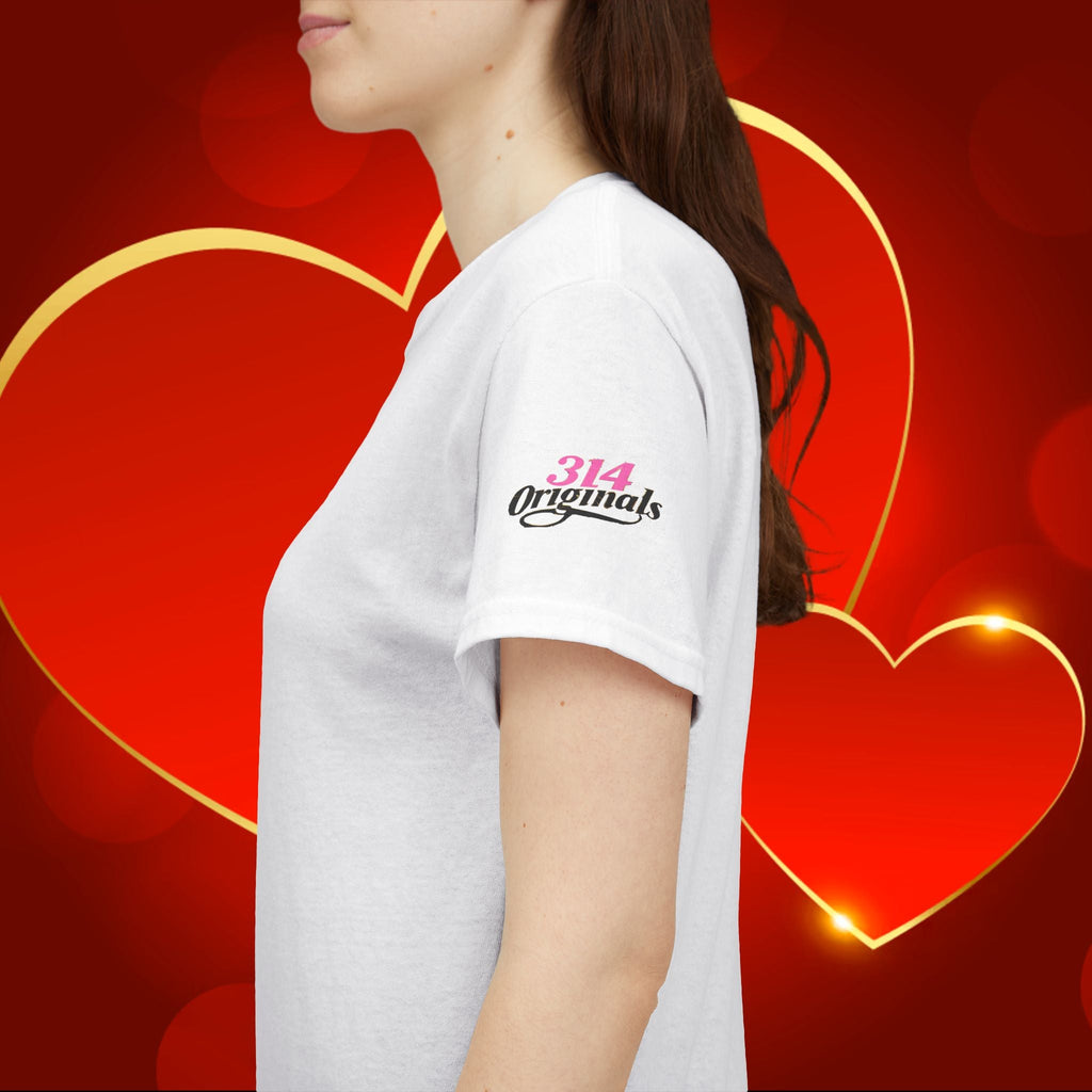 You Love Me Tee — Retro Pink Heart Graphic T-Shirt - 314 Originals