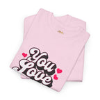 You Love Me Tee — Retro Pink Heart Graphic T-Shirt - 314 Originals