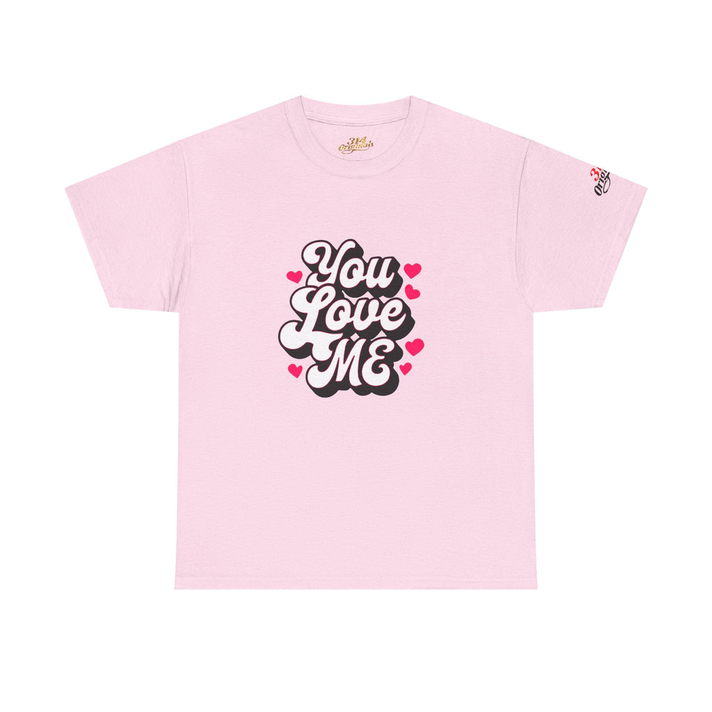 You Love Me Tee — Retro Pink Heart Graphic T-Shirt - 314 Originals