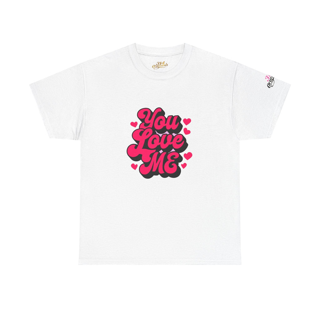 You Love Me Tee — Retro Pink Heart Graphic T-Shirt - 314 Originals