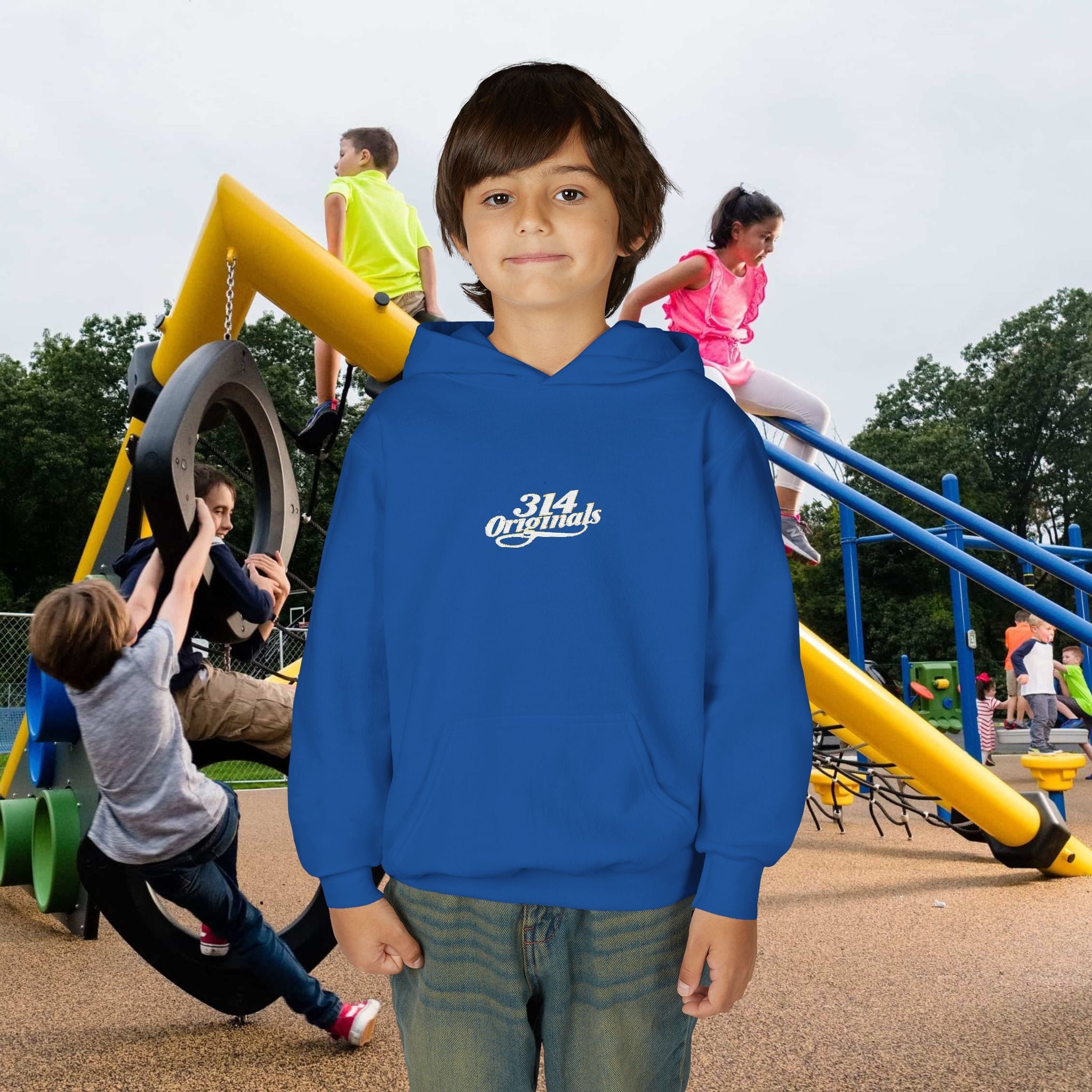 Youth Hoodie - "314 Originals" Retro Script Chest Logo - 314 Originals