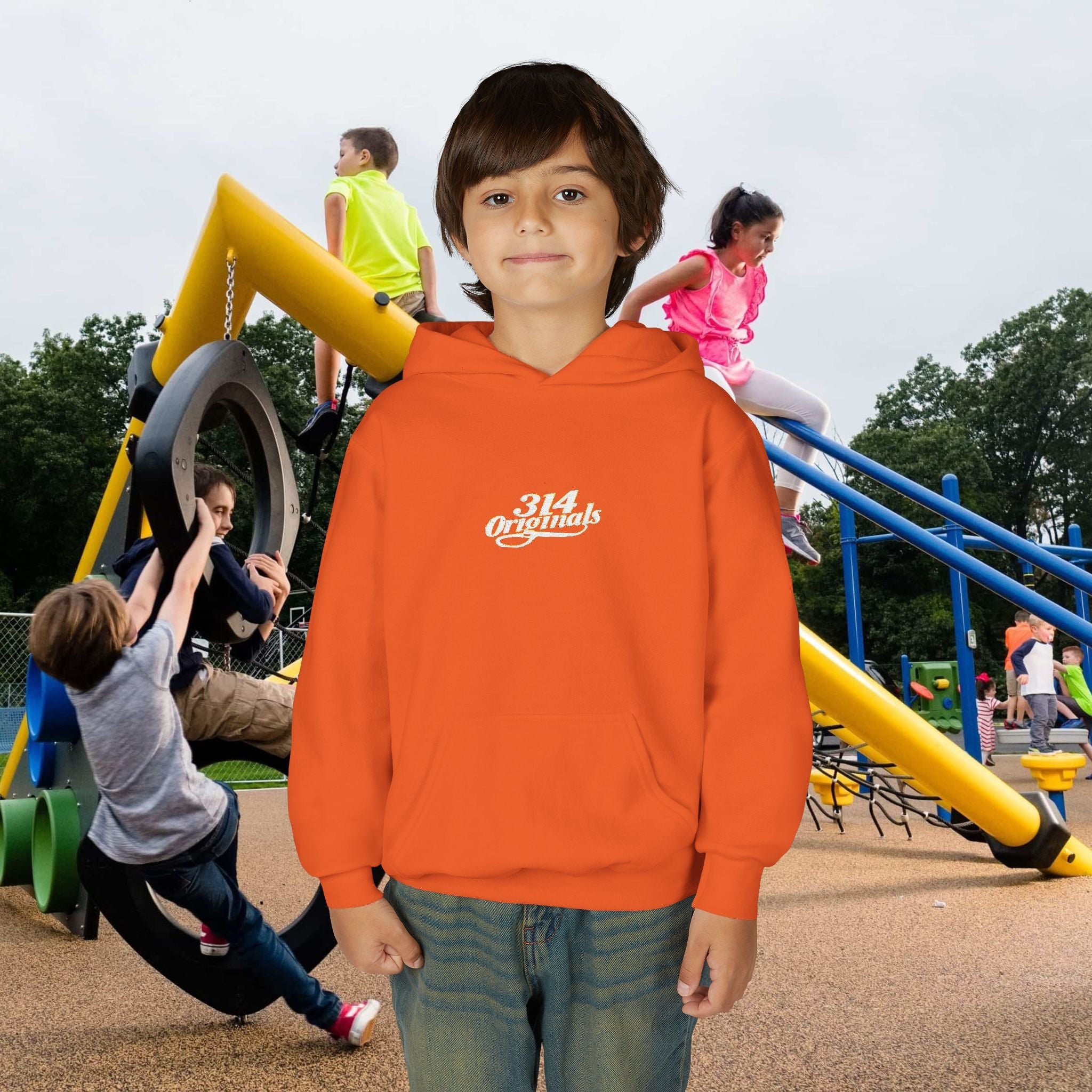 Youth Hoodie - "314 Originals" Retro Script Chest Logo - 314 Originals