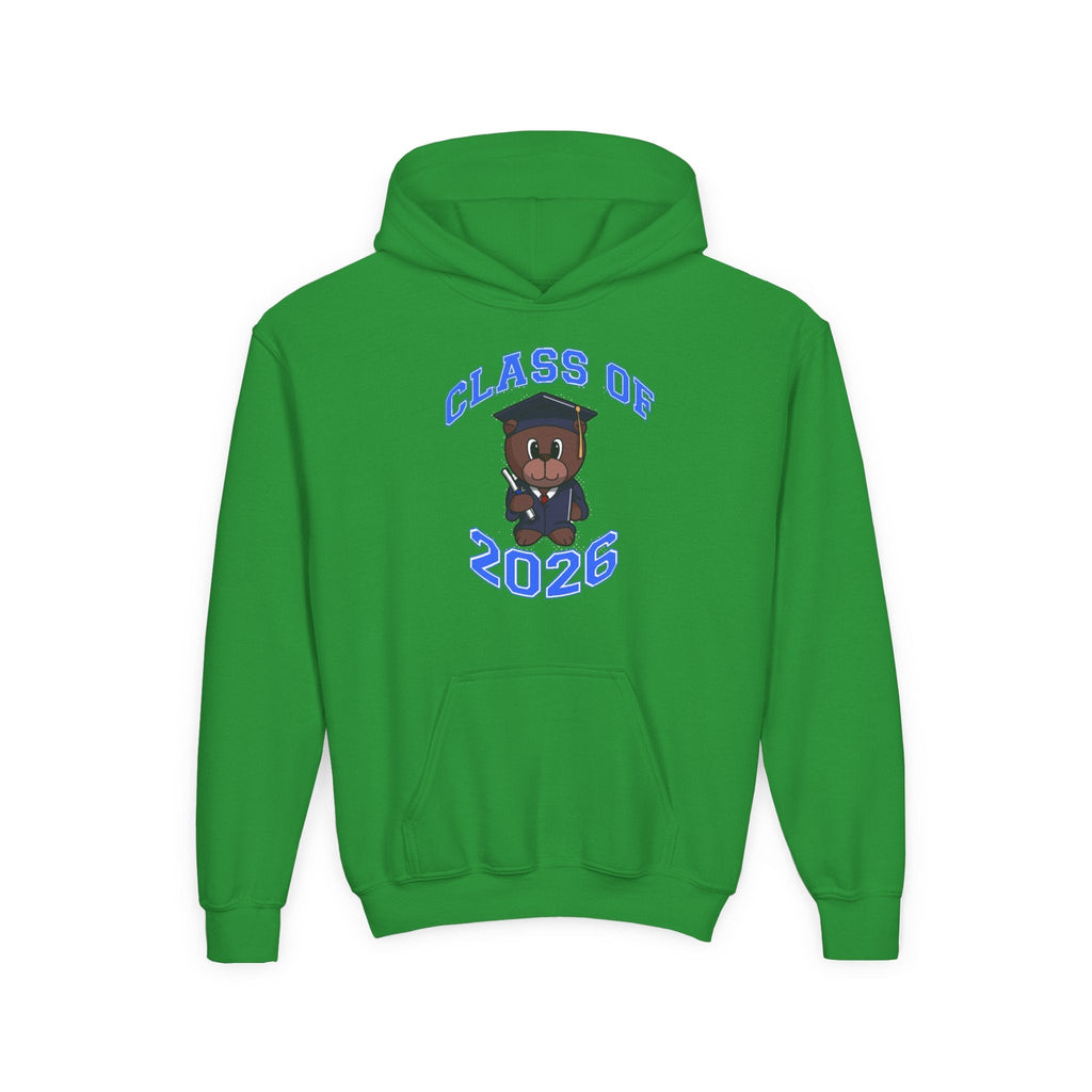 Youth Hoodie - 'Class of 2026' Graduation Bear Hoodie with '314 Originals' Back Print - 314 Originals