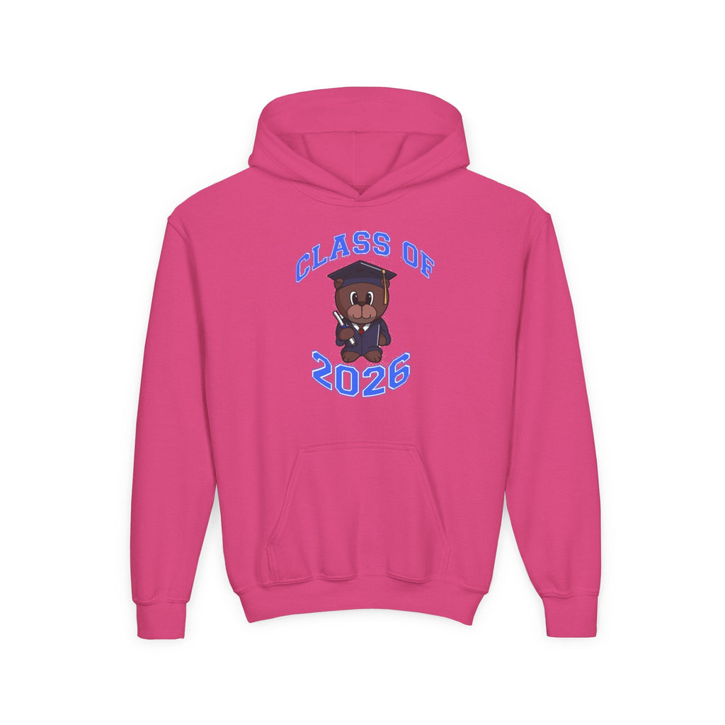 Youth Hoodie - 'Class of 2026' Graduation Bear Hoodie with '314 Originals' Back Print - 314 Originals
