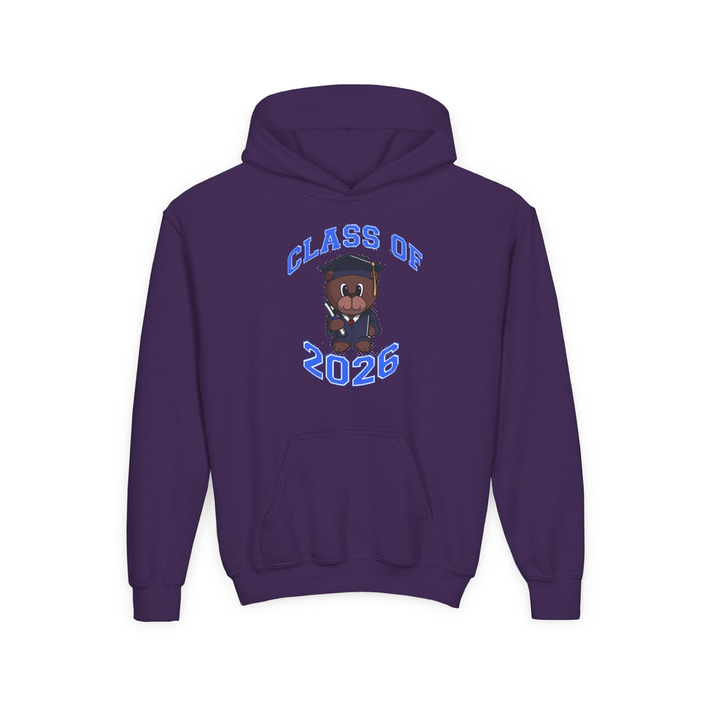 Youth Hoodie - 'Class of 2026' Graduation Bear Hoodie with '314 Originals' Back Print - 314 Originals