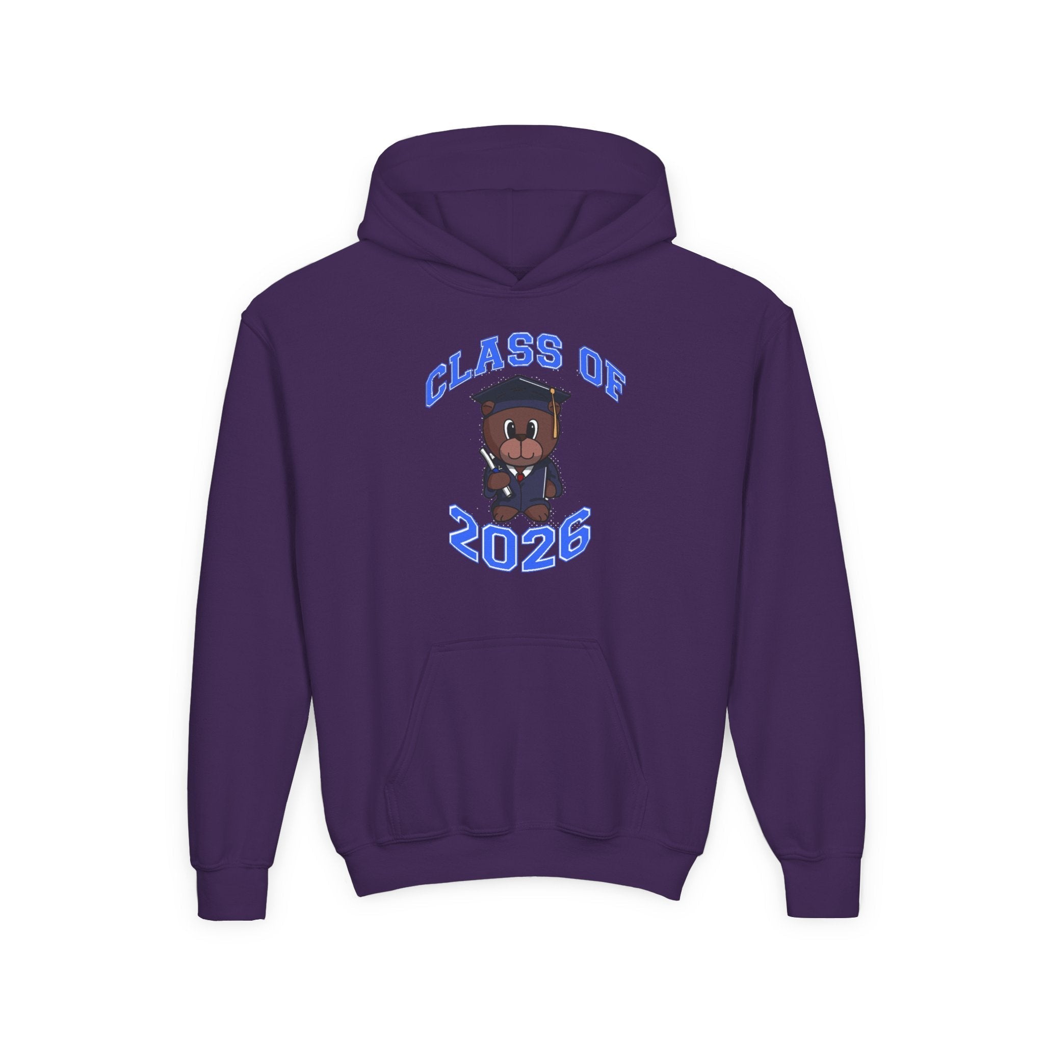 Youth Hoodie - 'Class of 2026' Graduation Bear Hoodie with '314 Originals' Back Print - 314 Originals