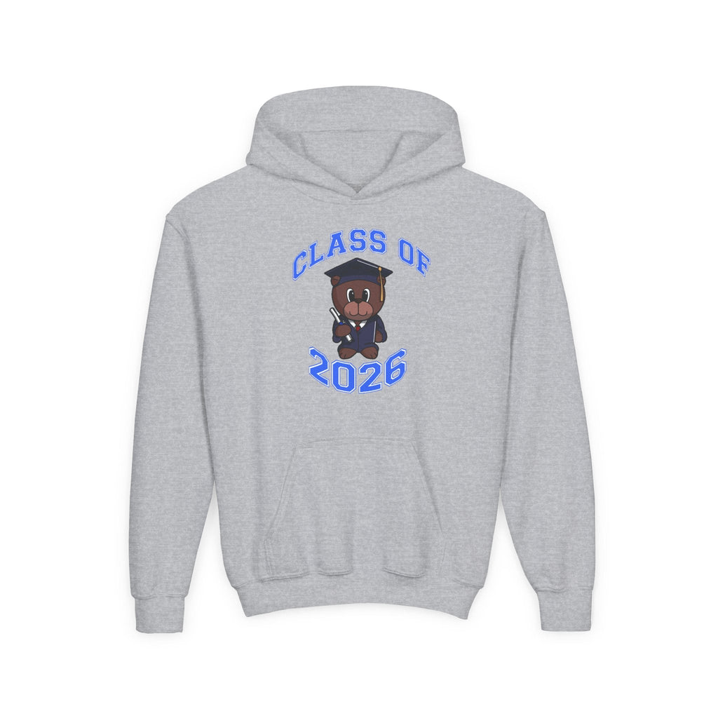 Youth Hoodie - 'Class of 2026' Graduation Bear Hoodie with '314 Originals' Back Print - 314 Originals