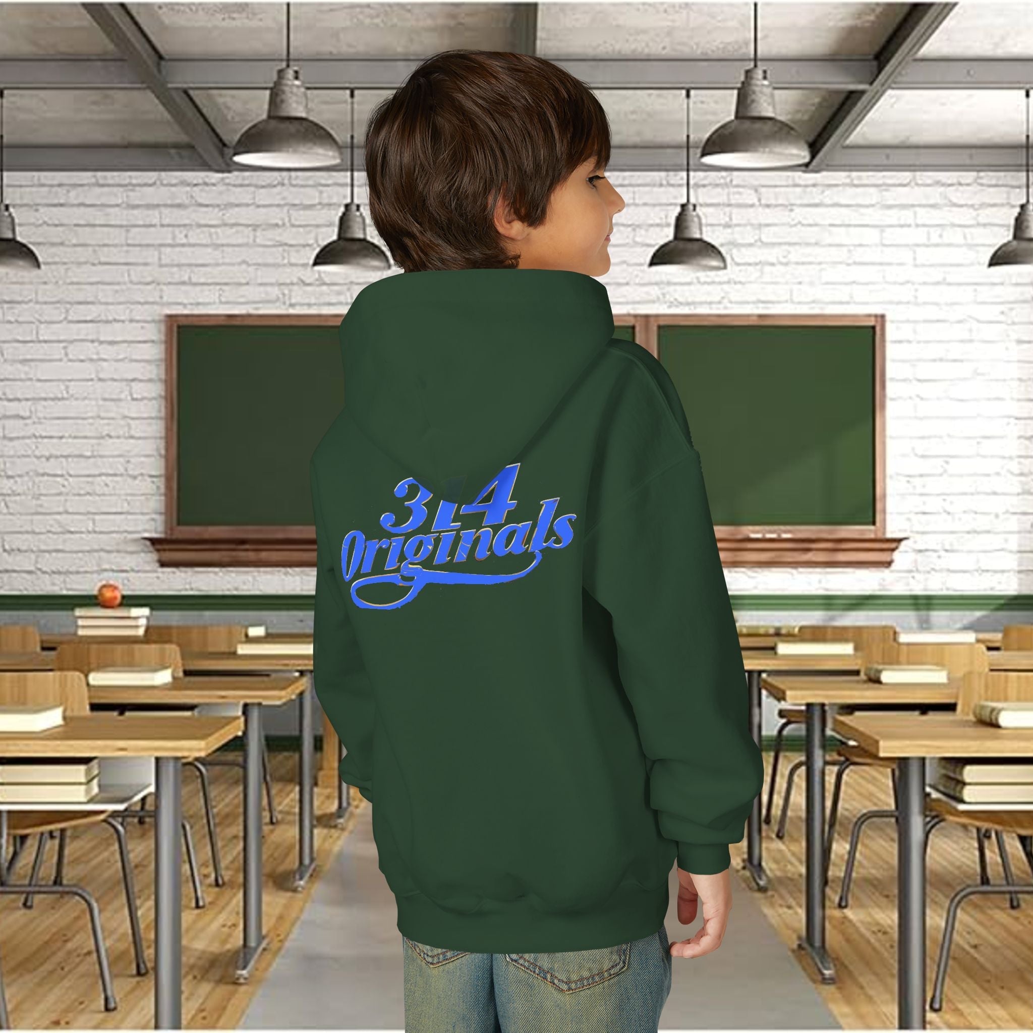 Youth Hoodie - 'Class of 2026' Graduation Bear Hoodie with '314 Originals' Back Print - 314 Originals
