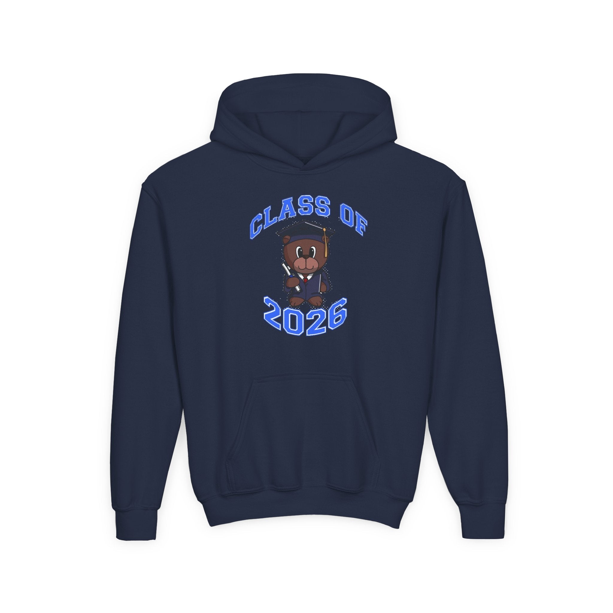 Youth Hoodie - 'Class of 2026' Graduation Bear Hoodie with '314 Originals' Back Print - 314 Originals