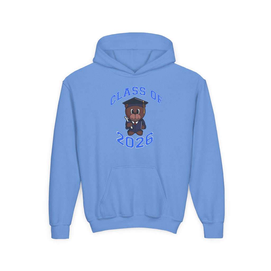 Youth Hoodie - 'Class of 2026' Graduation Bear Hoodie with '314 Originals' Back Print - 314 Originals