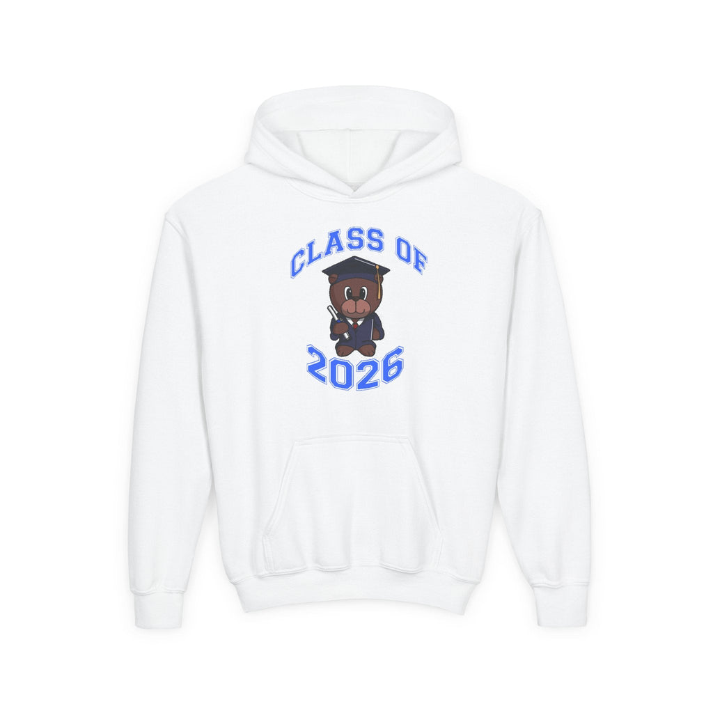 Youth Hoodie - 'Class of 2026' Graduation Bear Hoodie with '314 Originals' Back Print - 314 Originals