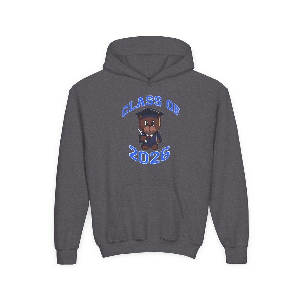 Youth Hoodie - 'Class of 2026' Graduation Bear Hoodie with '314 Originals' Back Print - 314 Originals