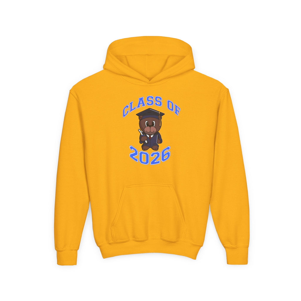 Youth Hoodie - 'Class of 2026' Graduation Bear Hoodie with '314 Originals' Back Print - 314 Originals