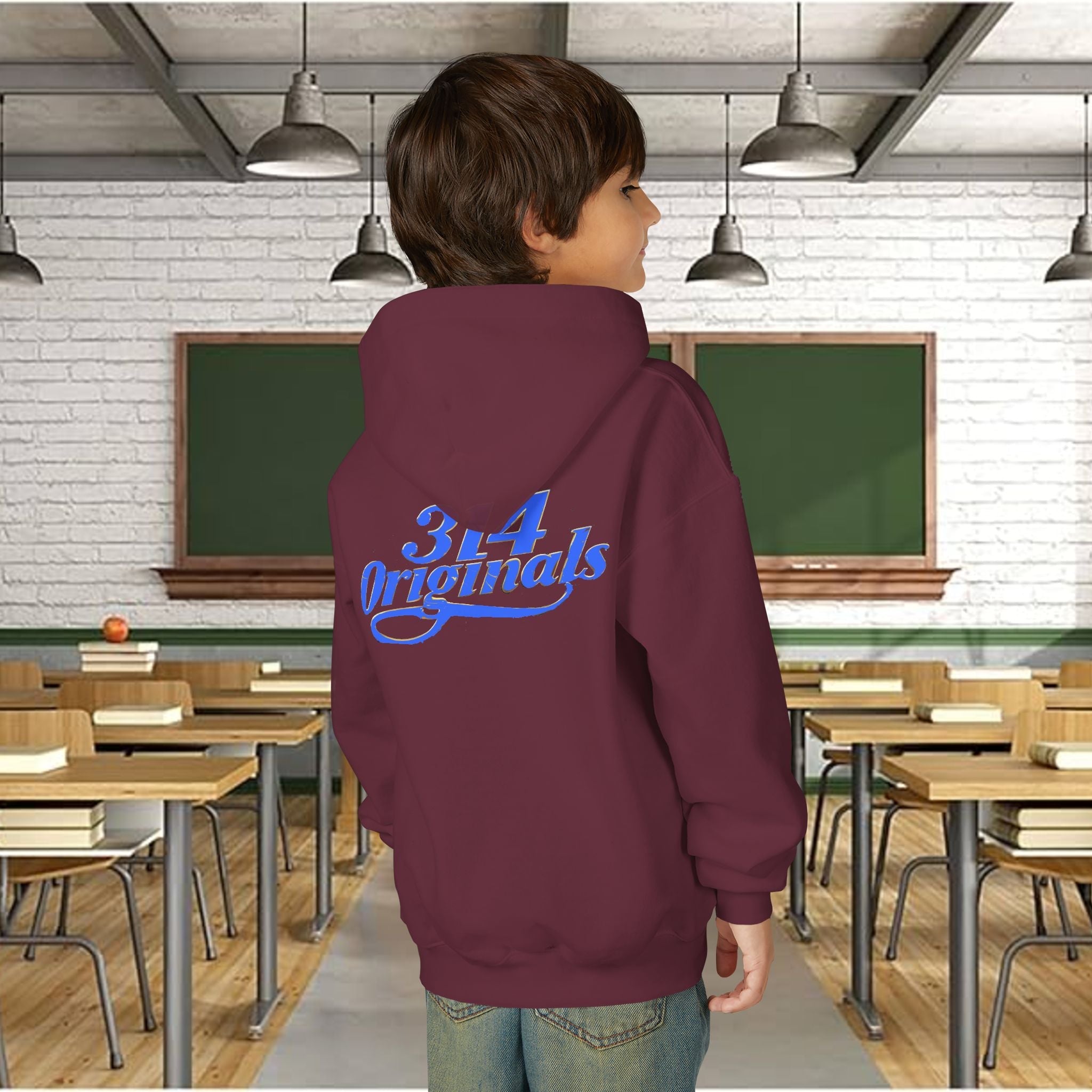 Youth Hoodie - 'Class of 2026' Graduation Bear Hoodie with '314 Originals' Back Print - 314 Originals