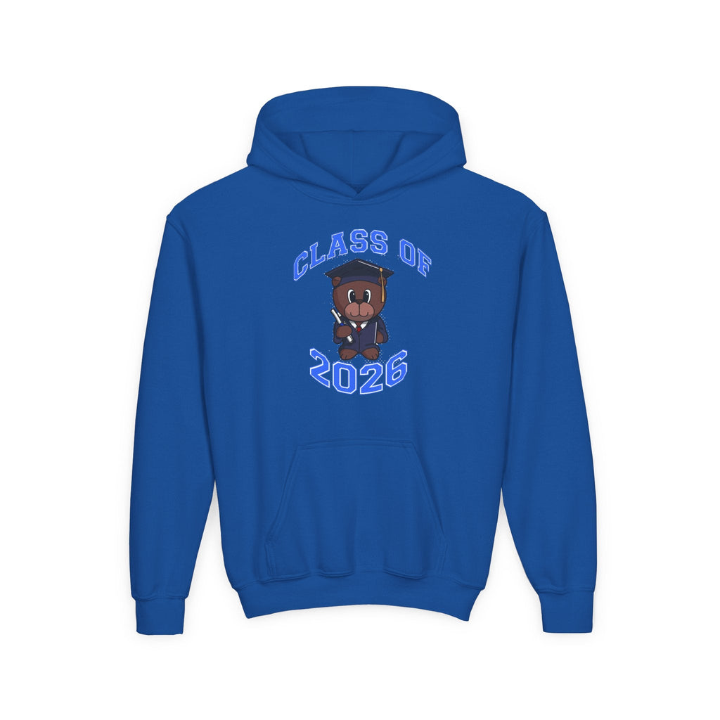 Youth Hoodie - 'Class of 2026' Graduation Bear Hoodie with '314 Originals' Back Print - 314 Originals
