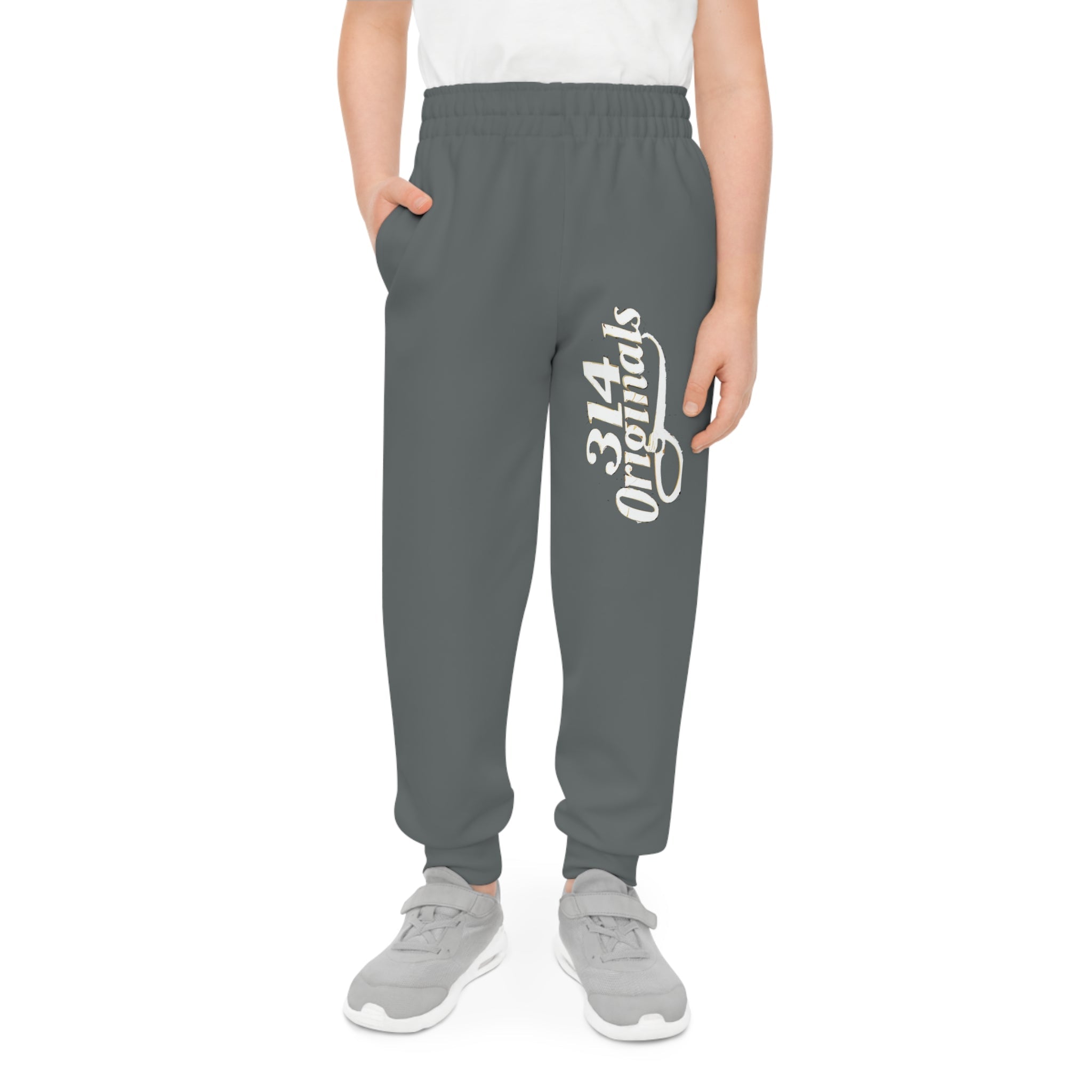 Youth Joggers with 314 Originals Side Graphic — Kids Athletic Sweatpants - 314 Originals