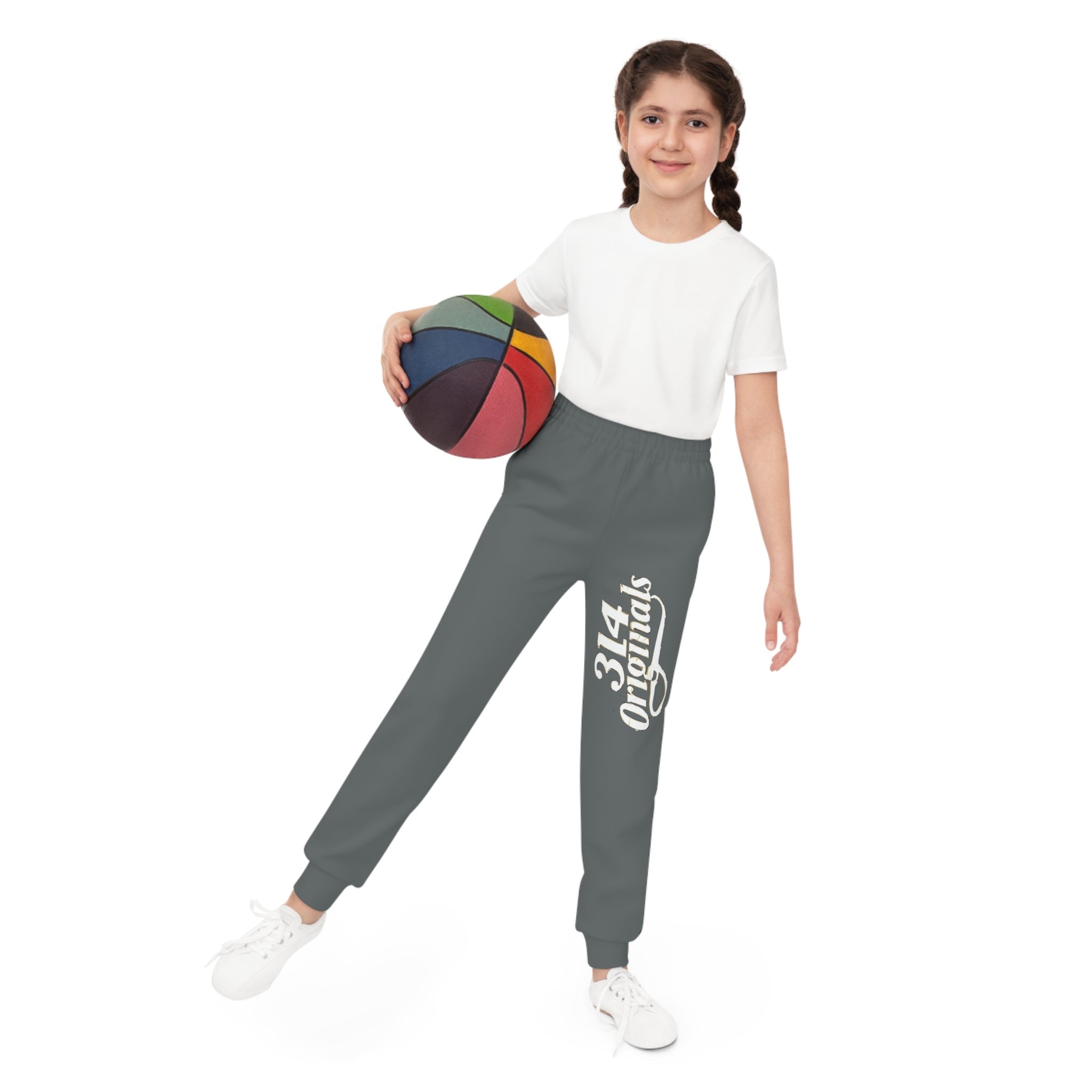 Youth Joggers with 314 Originals Side Graphic — Kids Athletic Sweatpants - 314 Originals