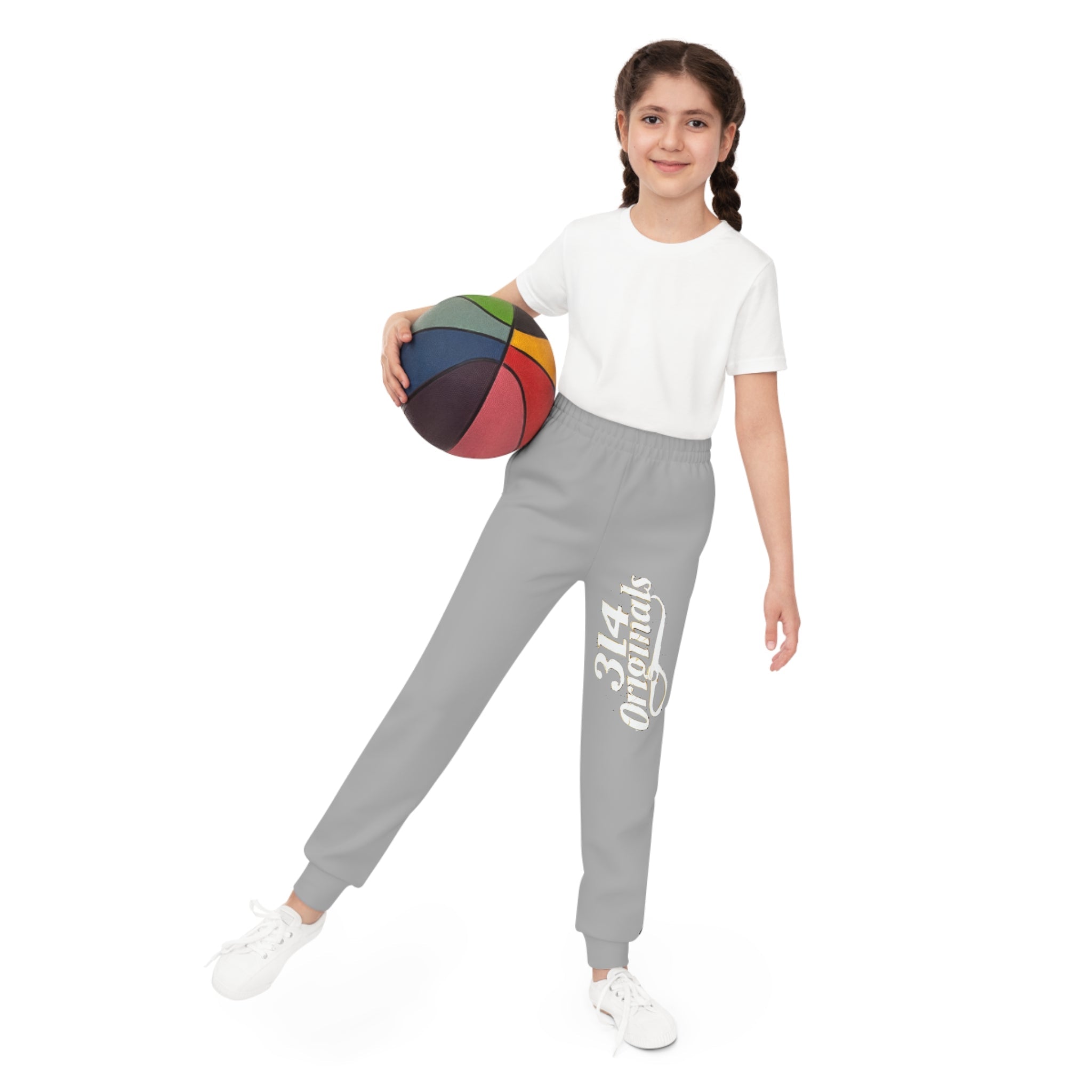 Youth Joggers with 314 Originals Side Graphic — Kids Athletic Sweatpants - 314 Originals