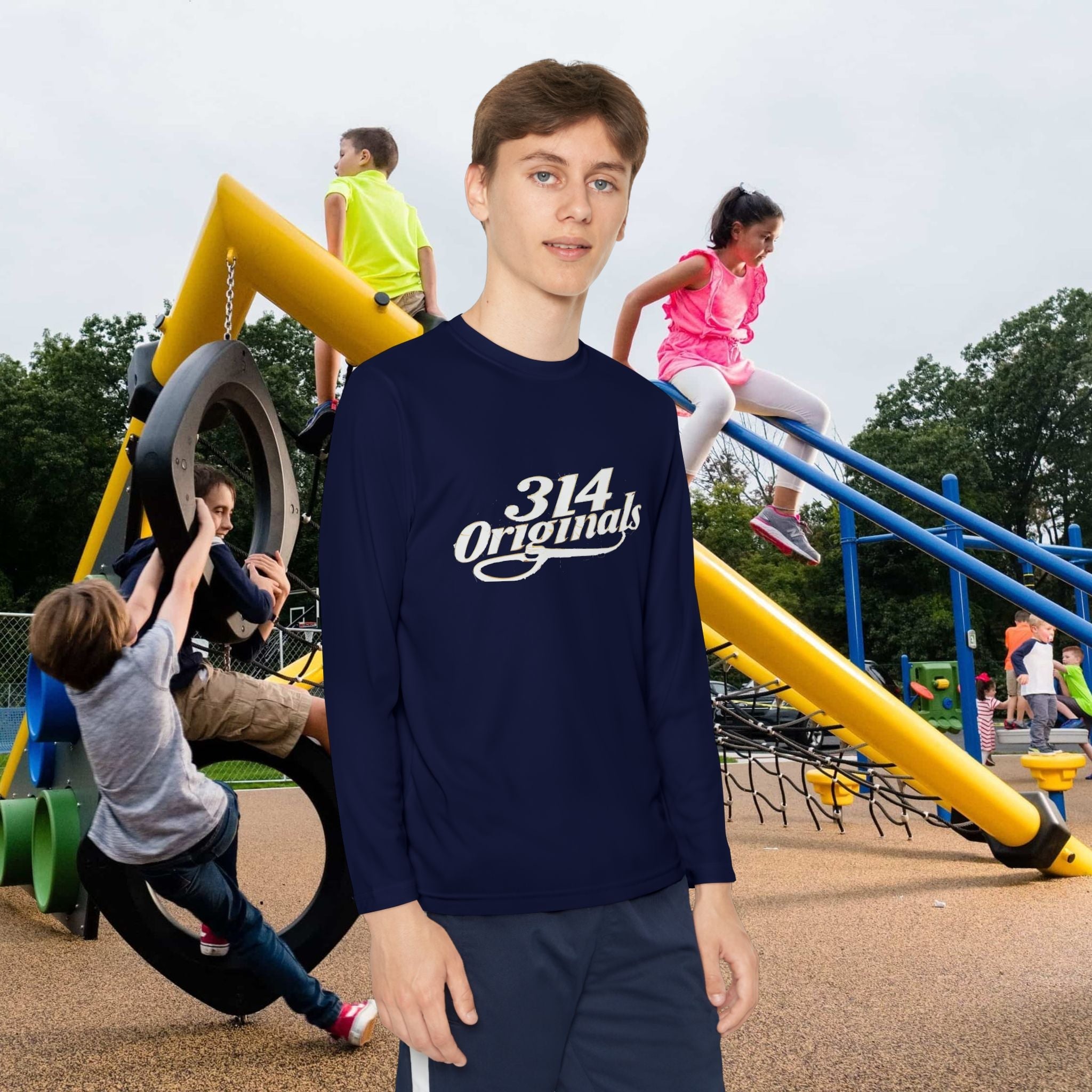 Youth Long Sleeve Tee — "314 Originals" Graphic - 314 Originals